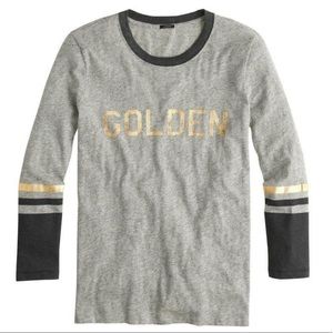 J Crew - “Golden” Baseball T-shirt